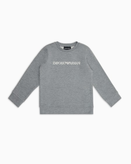 Armani Sudadera de punto de mezcla de modal con logotipo Ofertas especiales