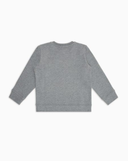 Armani Sudadera de punto de mezcla de modal con logotipo Ofertas especiales