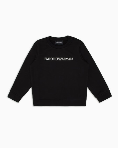 Armani Sudadera de punto de mezcla de modal con logotipo Los más vendidos