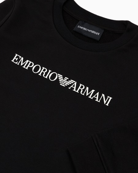 Armani Sudadera de punto de mezcla de modal con logotipo Los más vendidos