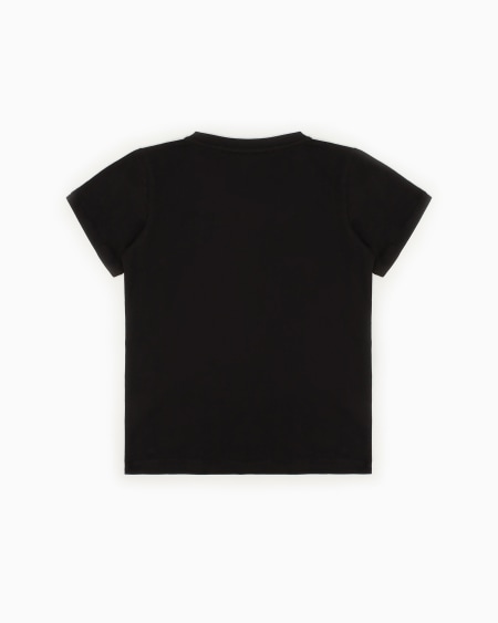 Armani Camiseta de punto de algodón pima con logotipo Tienda