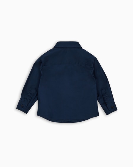 Armani Camisa de algodón elástico con bordado de águila Envío gratis