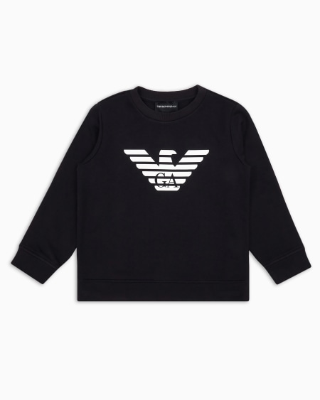 Armani Sudadera de punto de mezcla de modal con logotipo Envío gratis