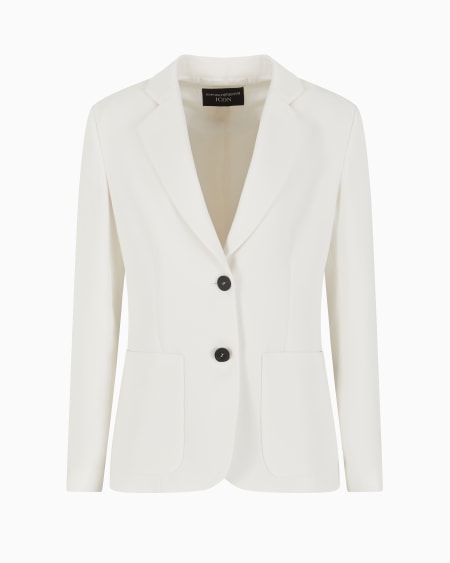 Armani Blazer de abotonadura sencilla en tejido de triacetato Icon Libre de impuestos