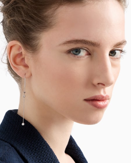 Armani Pendientes colgantes de plata de ley Oferta exclusiva
