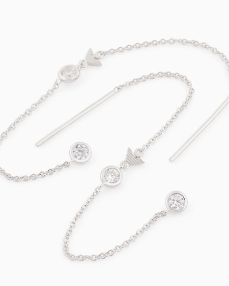 Armani Pendientes colgantes de plata de ley Oferta exclusiva