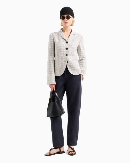 Armani Vaqueros J4H de pernera ovalada en dril teñido en prenda Icon Ofertas de temporada