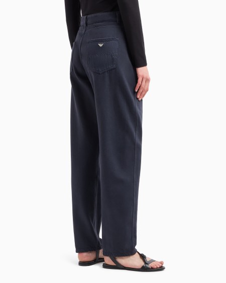 Armani Vaqueros J4H de pernera ovalada en dril teñido en prenda Icon Ofertas de temporada