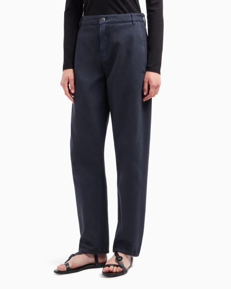 Armani Vaqueros J4H de pernera ovalada en dril teñido en prenda Icon Ofertas de temporada