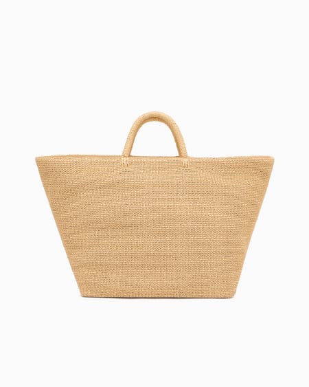 Armani Maxibolso shopper de rafia trenzada ÚLTIMAS EDICIONES