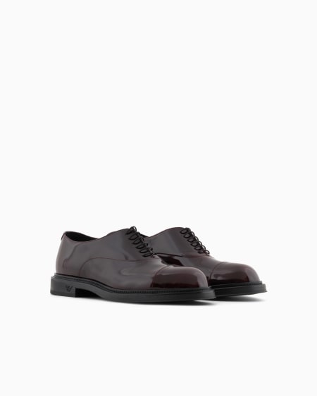 Armani Oxford de charol Tienda de fábrica