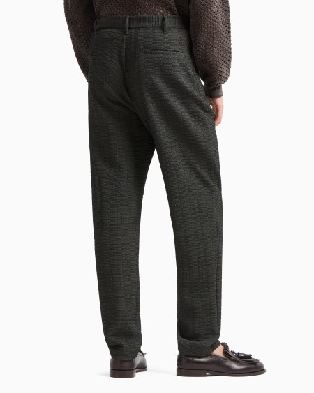 Armani Pantalones de lana virgen con trama efecto tridimensional En oferta