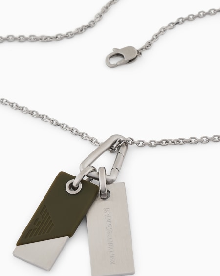 Armani Collar con placa de acero inoxidable Grandes ahorros