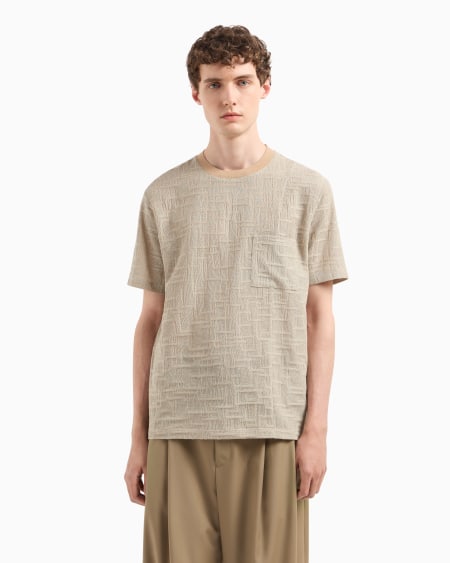 Armani Camiseta de punto con motivo de intarsia Outlet online