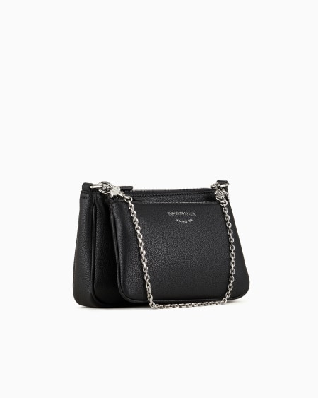 Armani Minibolso doble con bandolera y estampado de ciervo Último día