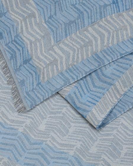 Armani Estola en mezcla de modal y tejido jacquard con chevrón abstracto Descuento por venta flash