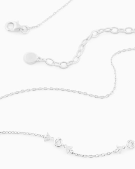 Armani Collar de cadena fina de plata de ley Grandes ahorros