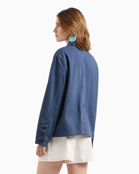 Armani Cazadora de dril de algodón Ventas relámpago