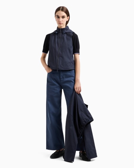 Armani Vaqueros J33 de cintura media y pernera ancha y cropped de bull teñido en prenda Descuento