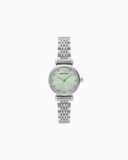 Armani Reloj de dos manecillas de acero inoxidable Tienda