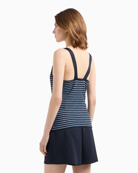Armani Top de punto con motivo en tejido jacquard Rebajas online
