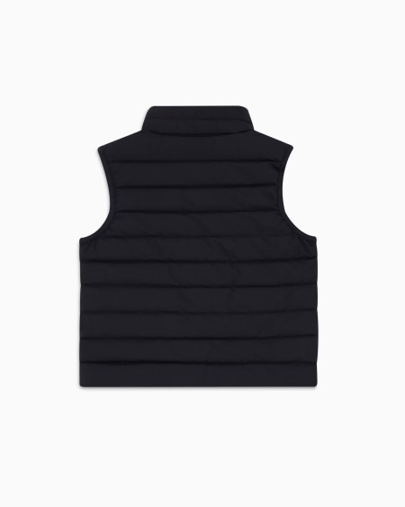 Armani Chaqueta de plumas sin mangas en nailon acolchado con pluma reciclada ASV Promoción por tiempo limitado