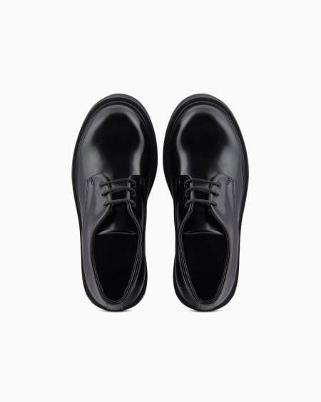 Armani Zapatos con cordones de material efecto desgastado Tienda de fábrica