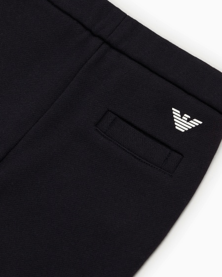 Armani Pantalones de chándal de punto en mezcla de modal con logotipo Ahorra y exporta