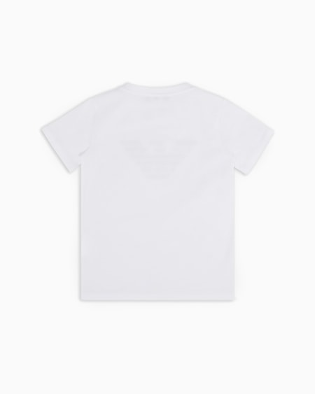 Armani Camiseta de punto de algodón pima con logotipo Ofertas de temporada