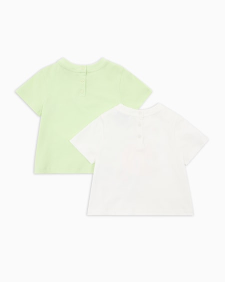 Armani Paquete de dos camisetas de punto con logotipo alegre Ofertas especiales