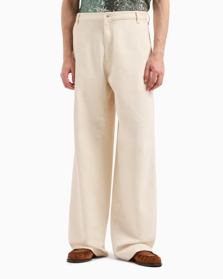 Armani Vaqueros de pernera ancha de denim Icon Venta caliente