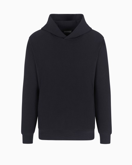 Armani Sudadera de punto gofre con capucha Travel Essential Precio de fábrica