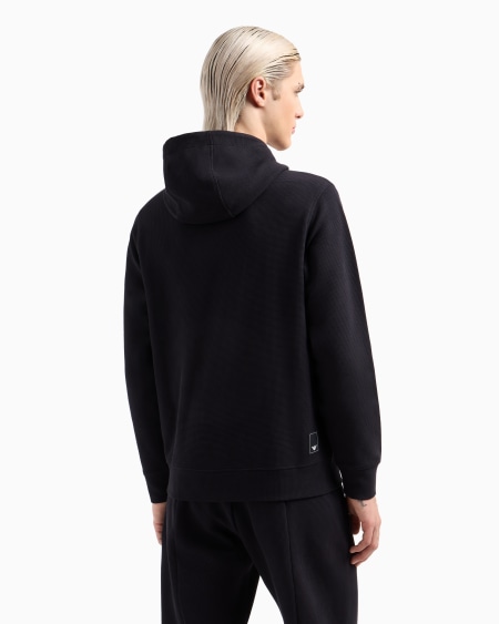 Armani Sudadera de punto gofre con capucha Travel Essential Precio de fábrica