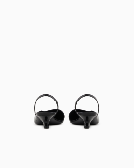 Armani Zapato de salón destalonado de piel cepillada En oferta