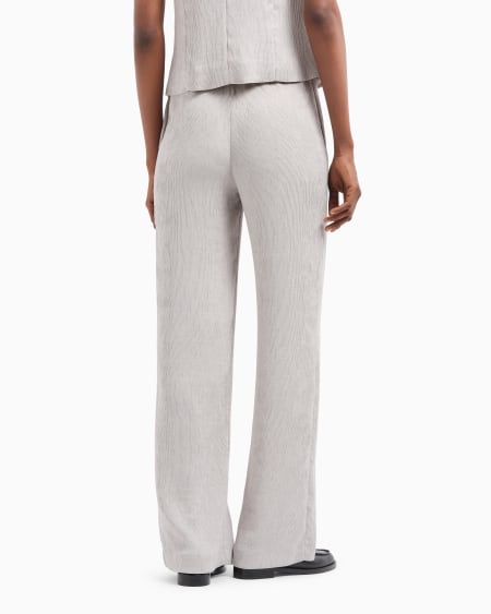 Armani Pantalones de cintura elástica de canneté fluido Ofertas de temporada