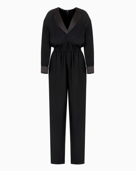 Armani Mono de cady técnico con solapas de raso Outlet