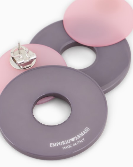 Armani Maxipendientes de doble aro bicolor Rebajas