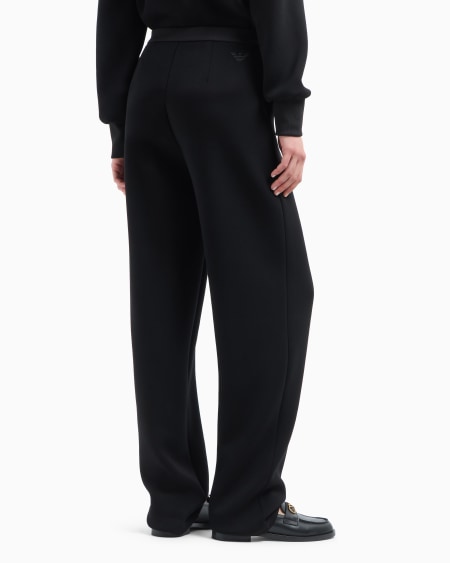 Armani Pantalones de neopreno con pernera ancha Venta caliente