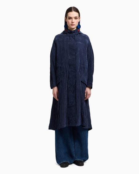 Armani Gabardina con cordón en la cintura de cupro técnico Gran oferta