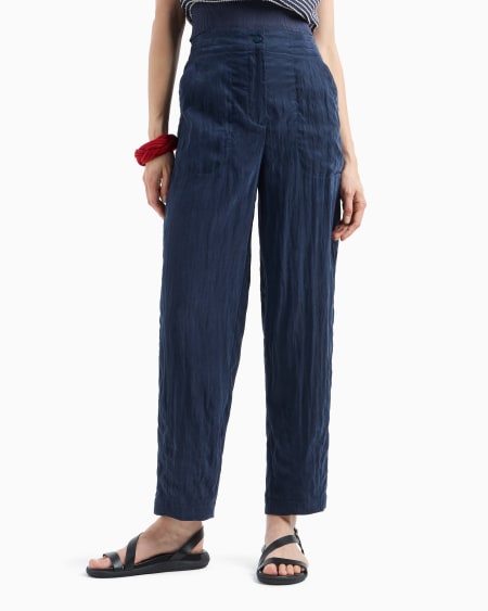 Armani Pantalones de cupro técnico Rebajas baratas