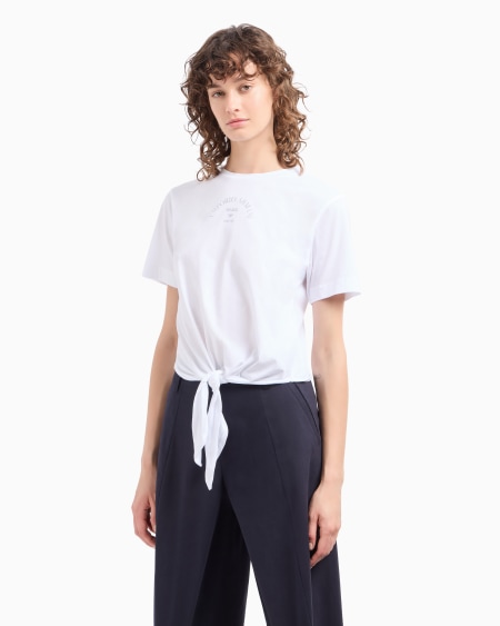 Armani Camiseta con nudo de punto ligero Rebajas de fábrica