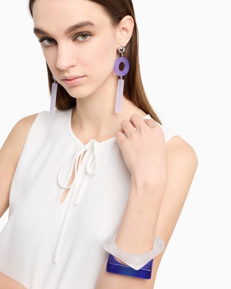 Armani Conjunto de dos pulseras rígidas cuadradas Los más vendidos
