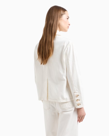 Armani Cazadora de dril de algodón Ventas relámpago
