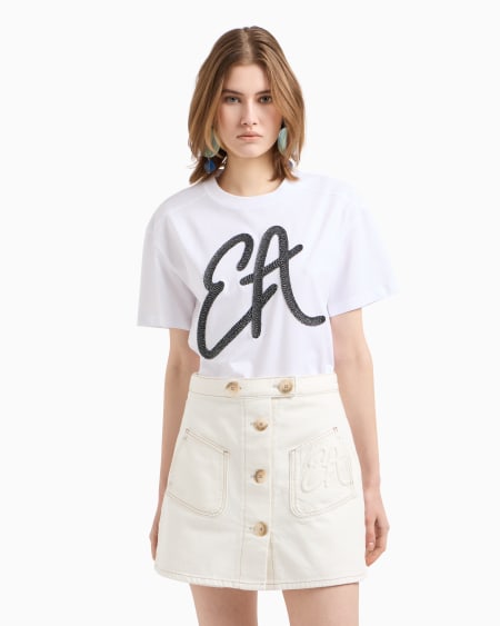Armani Falda pantalón de dril de algodón Descuento