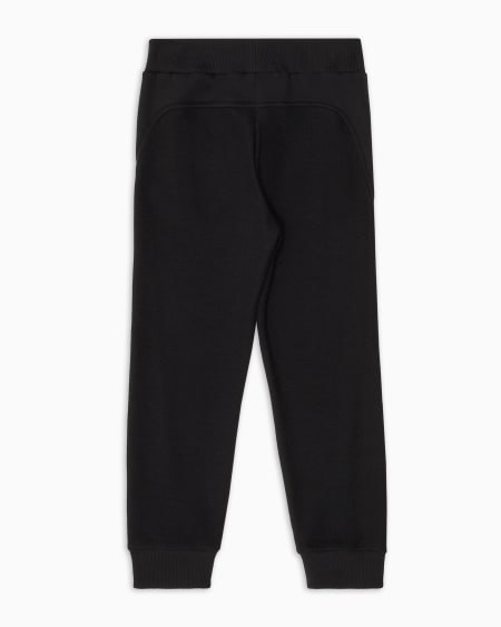 Armani Pantalones de chándal en punto piqué con logotipo bordado Outlet online