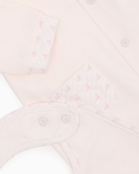 Armani Coffret-cadeau dors-bien et bavoir en jersey avec motif optique aigles Venta caliente