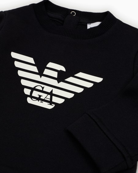 Armani Sudadera de mezcla de modal con logotipo Gran oferta