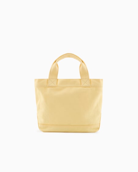 Armani Bolso shopper de lona con logotipo bordado Descuento