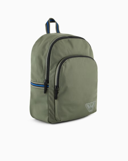 Armani Mochila de nailon con logotipo de goma Rebajas top