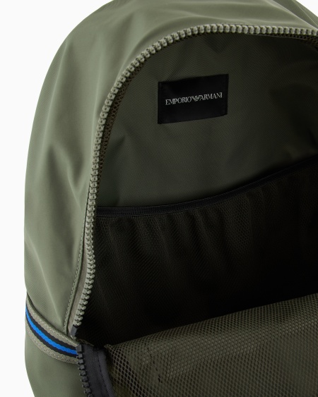 Armani Mochila de nailon con logotipo de goma Rebajas top
